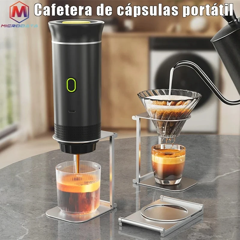 Cafetiere inox électrique 60 ml compacte portable