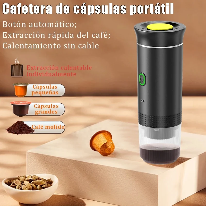Cafetiere inox électrique 60 ml compacte portable