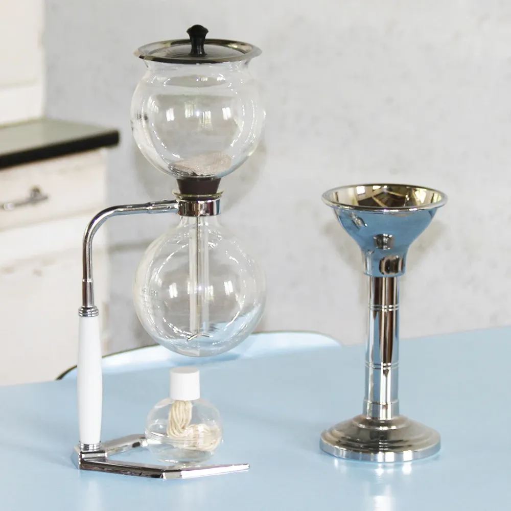 Cafetière à dépression vintage Hellem complète + réchaud + porte tulipe