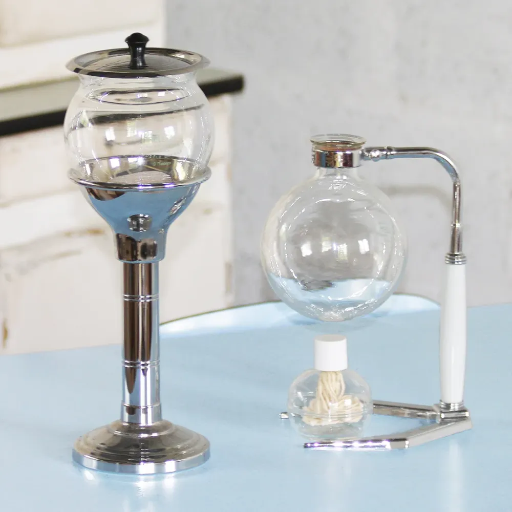 Cafetière à dépression vintage Hellem complète + réchaud + porte tulipe