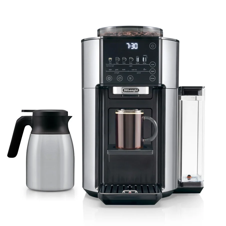 Cafetière filtre avec carafe thermos, acier inoxydable, Delonghi TrueBrew