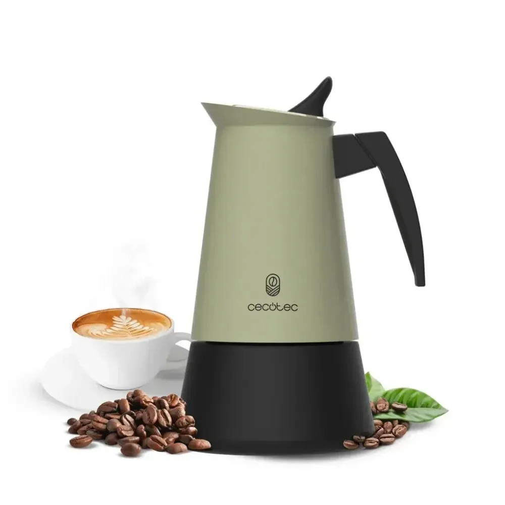Cafetière italienne acier inoxydable 2 tasses compatible tous feux Cecotec