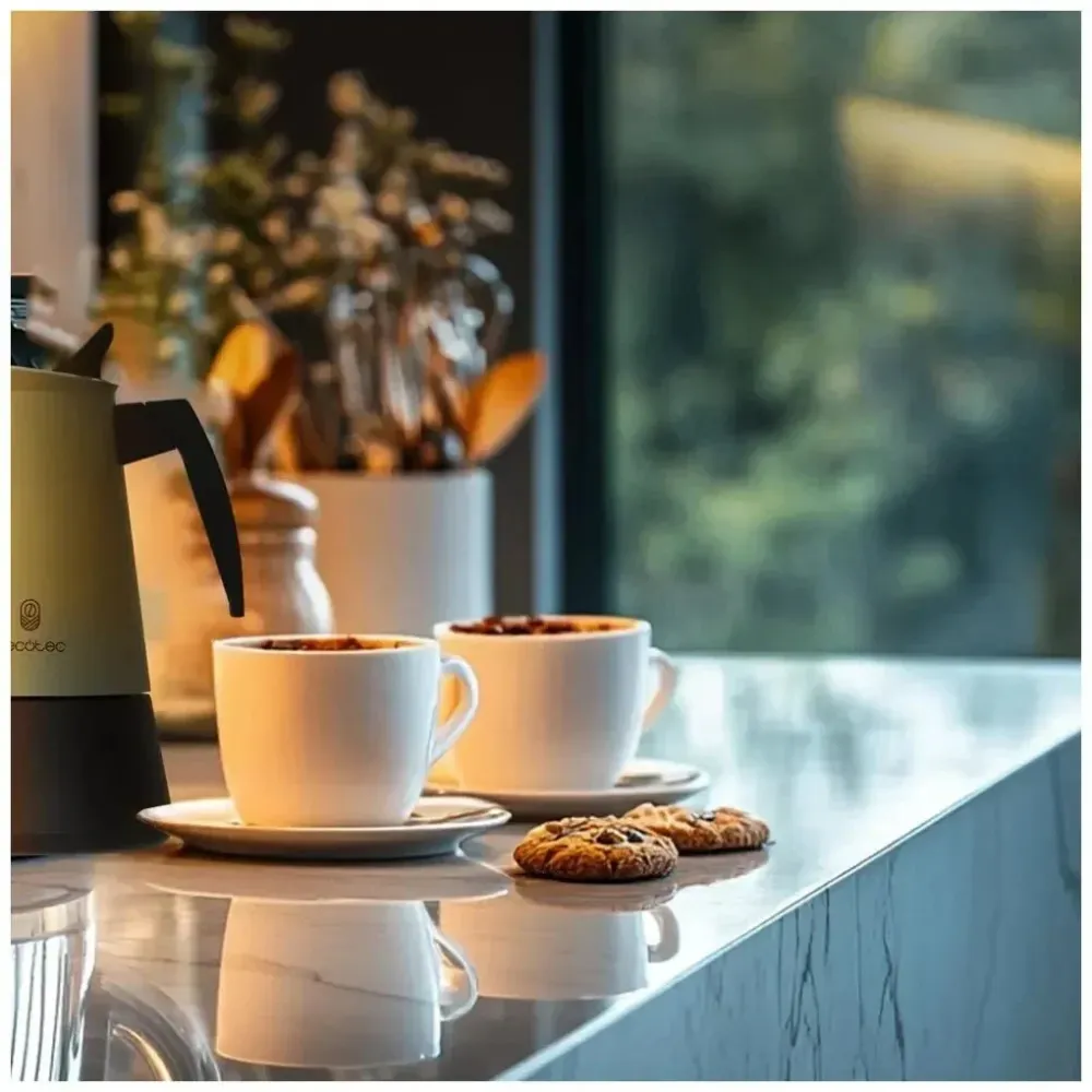 Cafetière italienne acier inoxydable 2 tasses compatible tous feux Cecotec