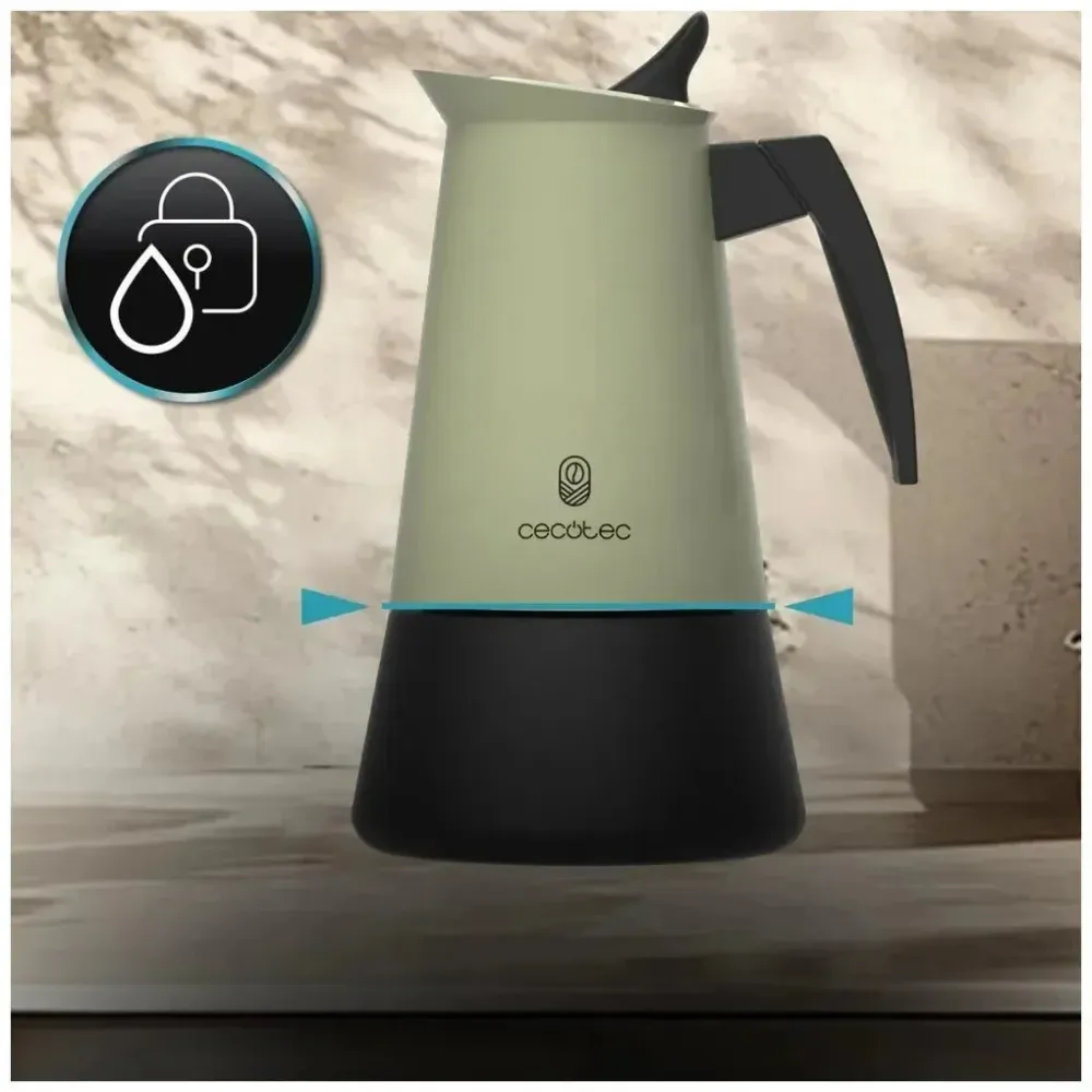 Cafetière italienne acier inoxydable 2 tasses compatible tous feux Cecotec