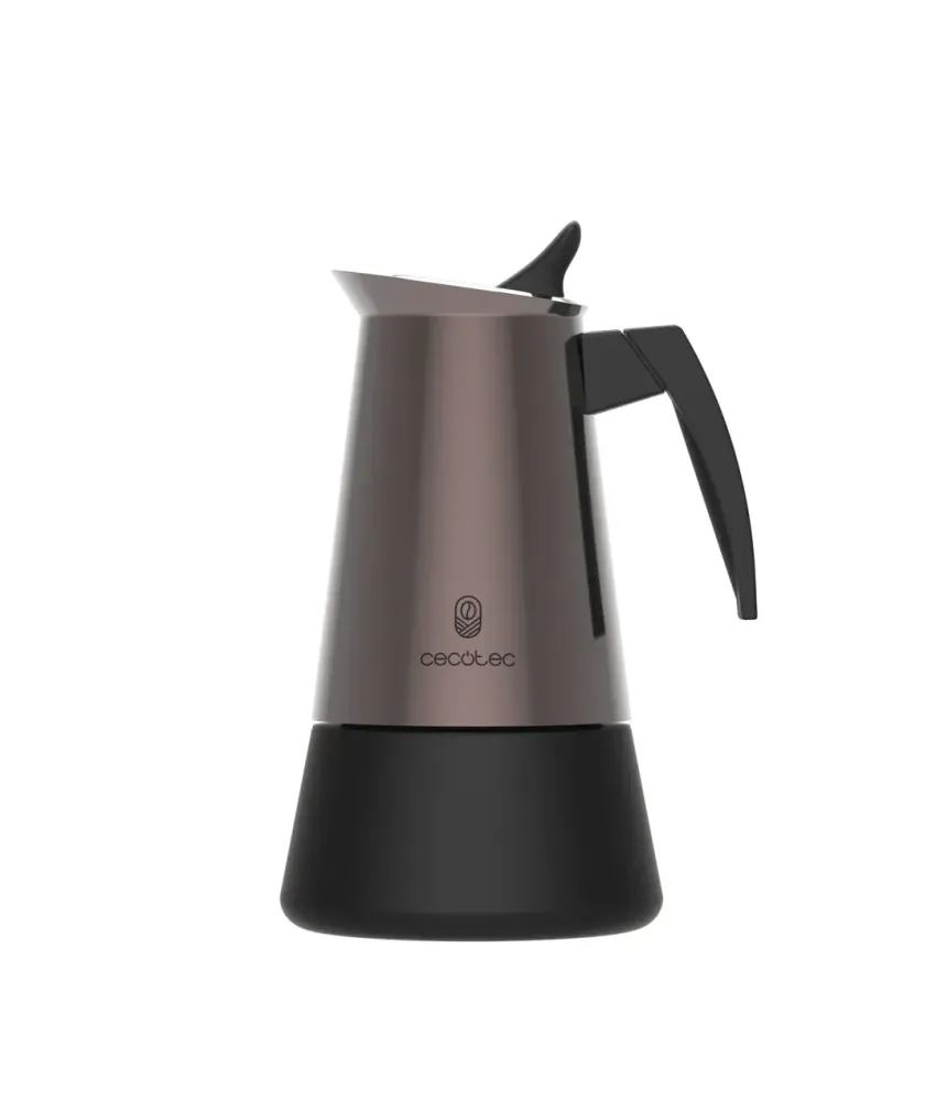 Cafetière italienne acier inoxydable 6 tasses design élégant et polyvalent Cecotec