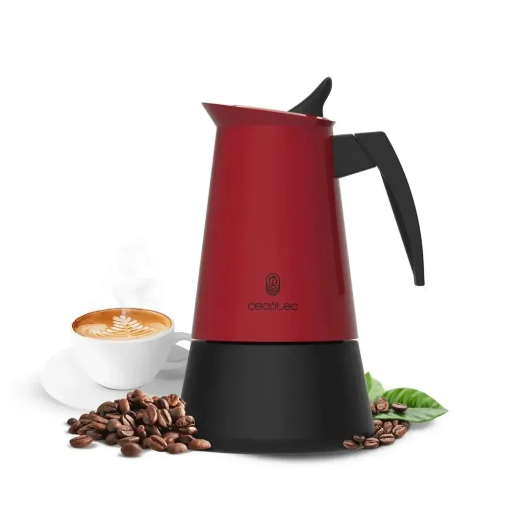 Cafetière italienne en acier inoxydable 6 tasses; élégance et polyvalence de Cecotec