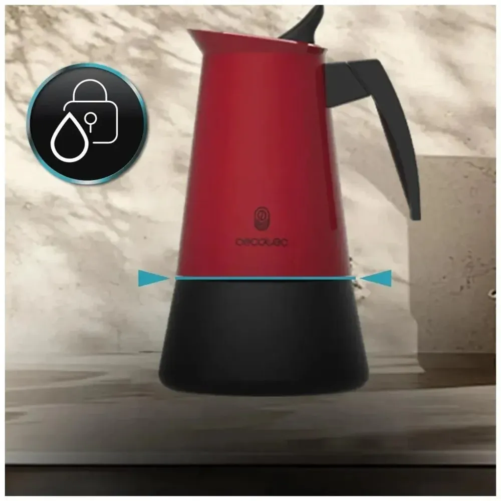 Cafetière italienne en acier inoxydable 6 tasses; élégance et polyvalence de Cecotec