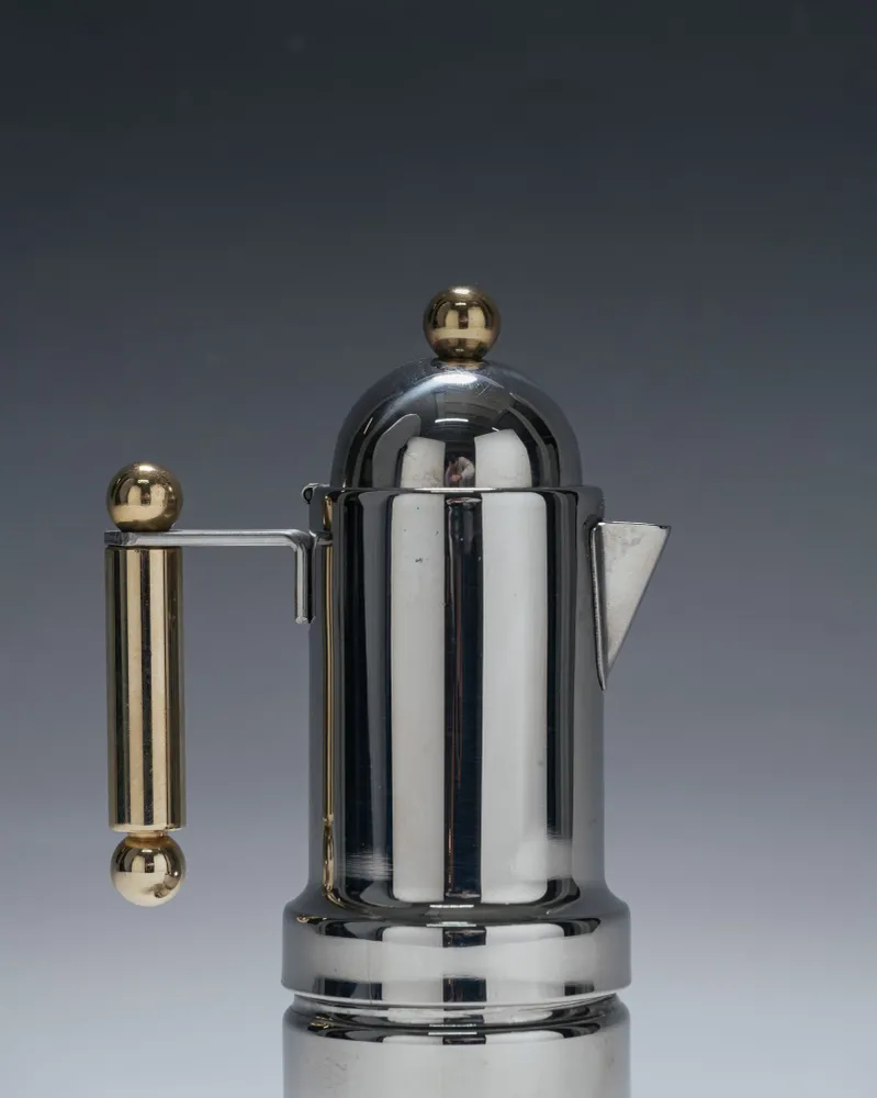 CAFETIÈRE ITALIENNE EN MÉTAL, 1980s