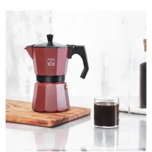 Cafetière italienne 9 tasses Cumbia Mokclassic 900 Garnet aluminium Facile à nettoyer Compatible tous feux Cecotec