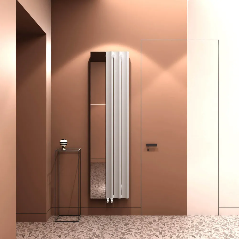 Carisa Entree Radiateur en Aluminium Vertical Design Moderne Blanc