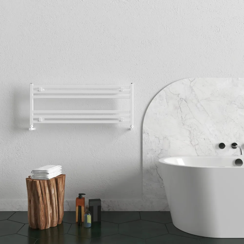 Carisa Fame H Sèche-Serviettes en Aluminium Design Moderne Blanc
