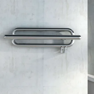 Carisa Swing Sèche-Serviettes en Acier Inoxydable Design Moderne Miroir Poli