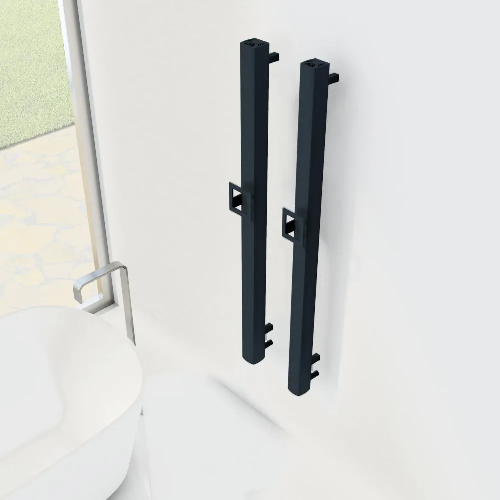 Carisa Vesta S Single Sèche-Serviette Électrique Design Moderne Anthracite