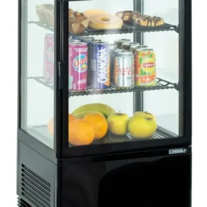 Mini vitrine réfrigérée positive 58L Noire Casselin