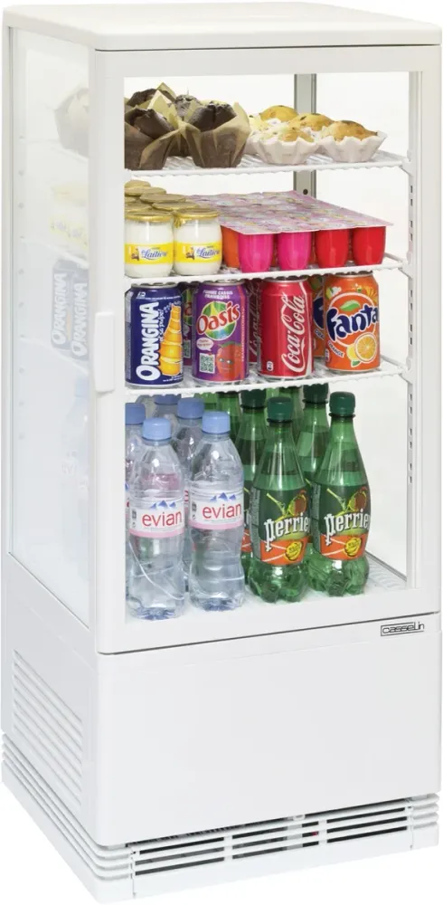 Mini vitrine réfrigérée positive 78 L Blanc Casselin