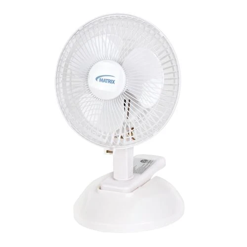 Ventilateur avec clip 6" pour bureau 2 vitesses - Matrix CC