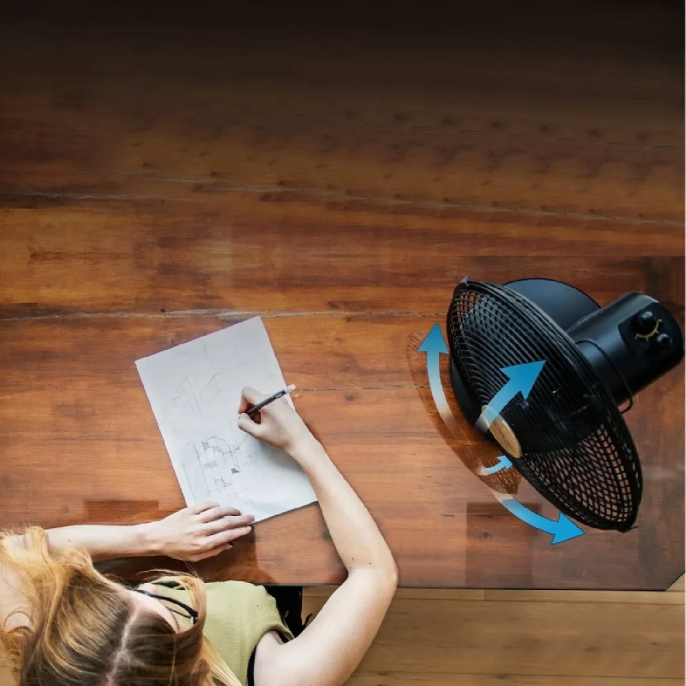 Cecotec Ventilateur de table EnergySilence 600 WoodDesk
