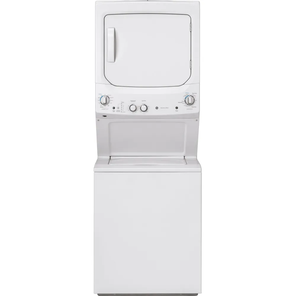 GE Centre de buanderie laveuse/sécheuse superposées à gaz GUD24GSSMWW