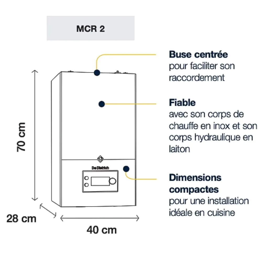 Chaudière MCR 2 XL 25 - chauffage seul