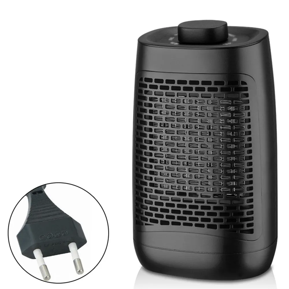 Chauffage 1200w 13.5x23.5x11.5cm chauffage basse consommation 3 niveaux de puissance alimentation en air modulable compact...