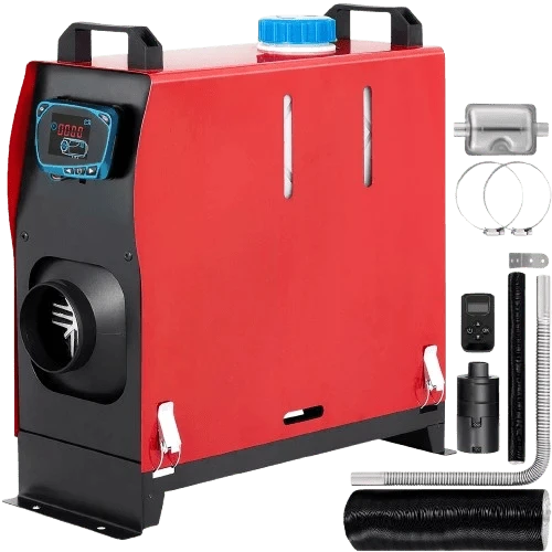 Chauffage Diesel en 12V Rouge 8KW