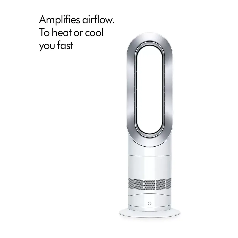 Chauffage soufflant Dyson AM09 Jet Focus chaud/froid - Blanc/Nickel