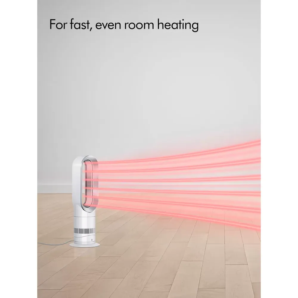 Chauffage soufflant Dyson AM09 Jet Focus chaud/froid - Blanc/Nickel