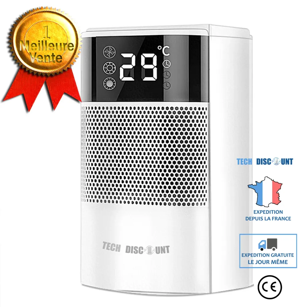 TD® Chauffage soufflant de haute qualité chauffage domestique petit chauffage solaire mini salle de bain chauffage à écono...