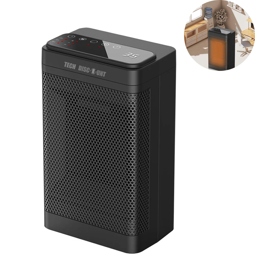 Chauffage vertical domestique PTC, chauffage d'intérieur, télécommande, portable, vitesse de bureau