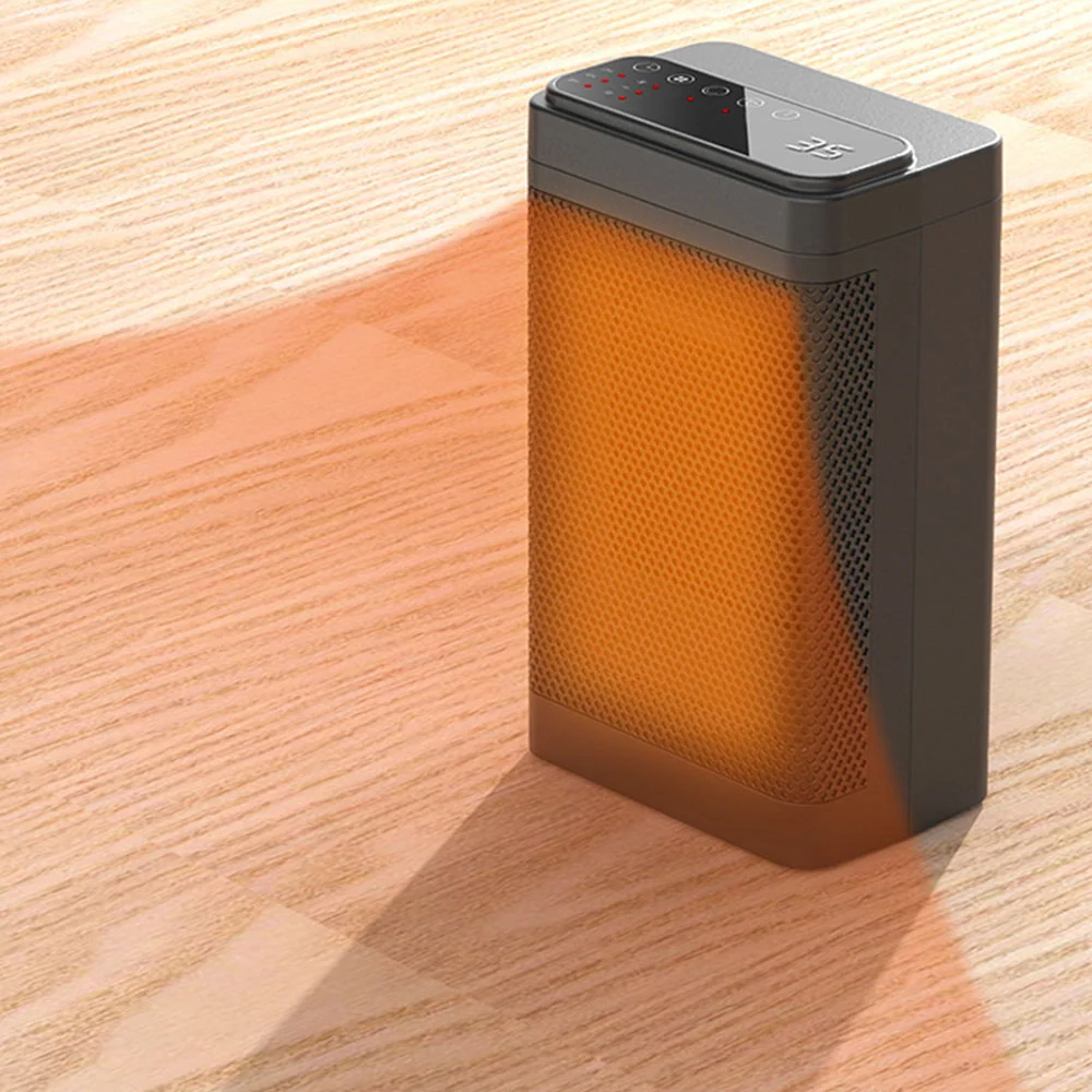 Chauffage vertical domestique Trois vitesses réglables Commande à distance Minuterie intelligente Chauffage céramique PTC