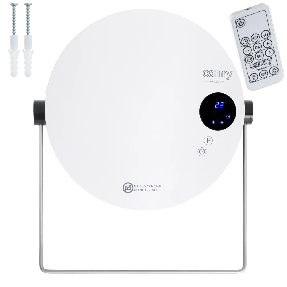 Chauffe-bain Camry, puissance 2000W, 2 niveaux de chauffe, écran LCD, télécommande, CR 7747