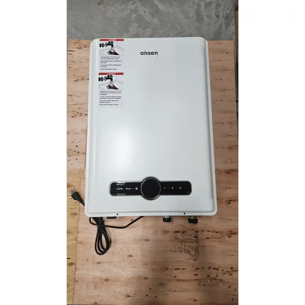 Chauffe-eau résidentiel au gaz propane sans réservoir Onsen 26L - 180K BTU (BOÎTE OUVERTE)