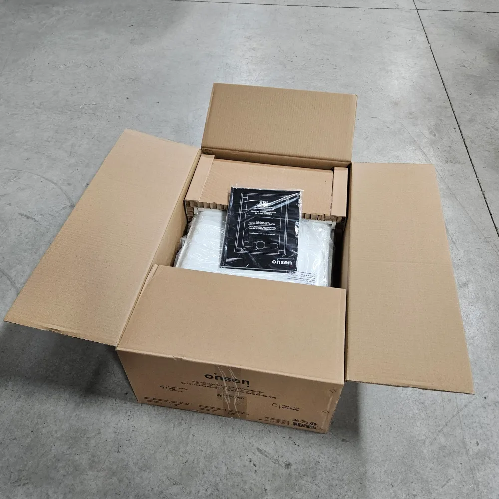 Chauffe-eau résidentiel au gaz propane sans réservoir Onsen 26L - 180K BTU (BOÎTE OUVERTE)