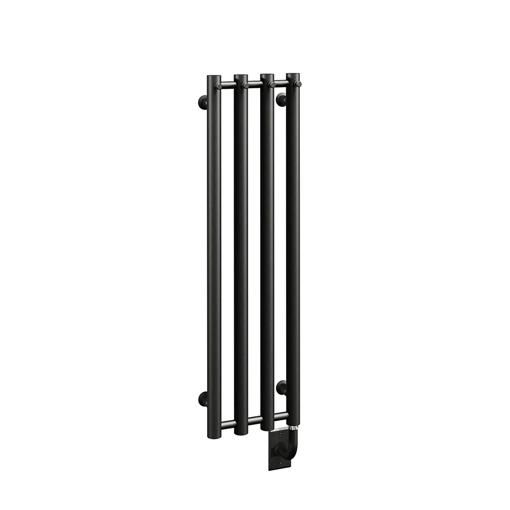 Chauffe-serviettes hydronique Rosendal 10,5" x 37,5" - Noir mat