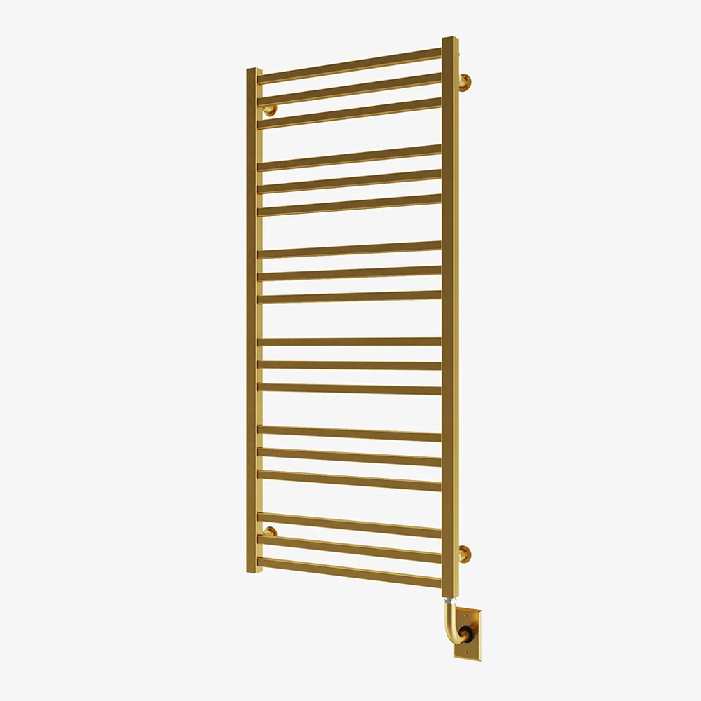 Chauffe-serviettes électrique Avento 23,5" x 47,5" - PVD or brossé