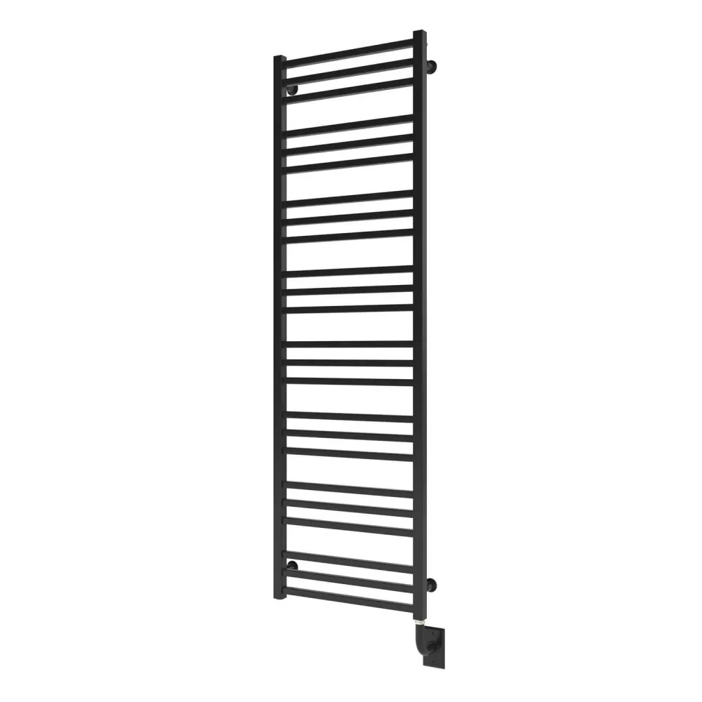 Chauffe-serviettes électrique câblé Avento 19,5" x 64" - Noir mat