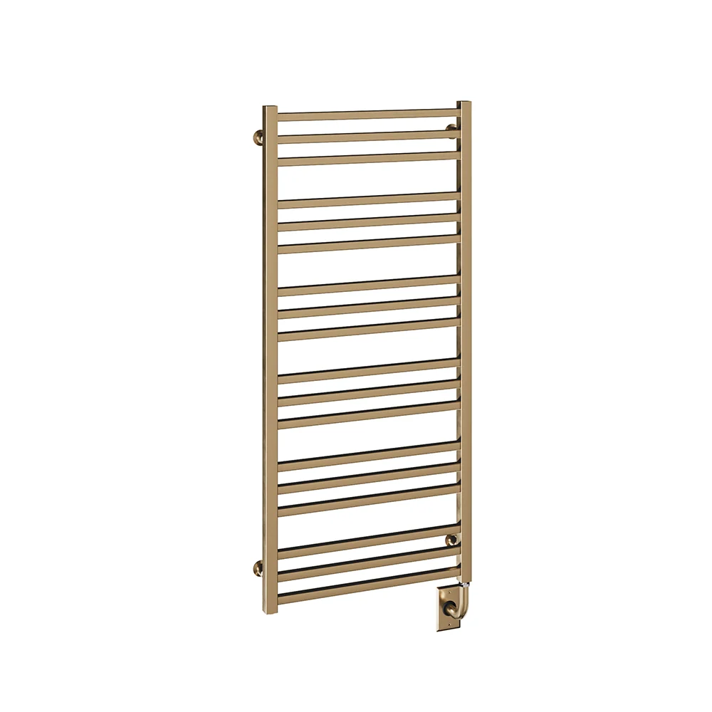 Chauffe-serviettes électrique câblé Avento 23,5" x 47,5" - Bronze brossé PVD
