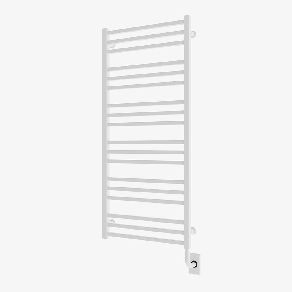 Chauffe-serviettes électrique câblé Avento 23,5" x 47,5" - Blanc mat
