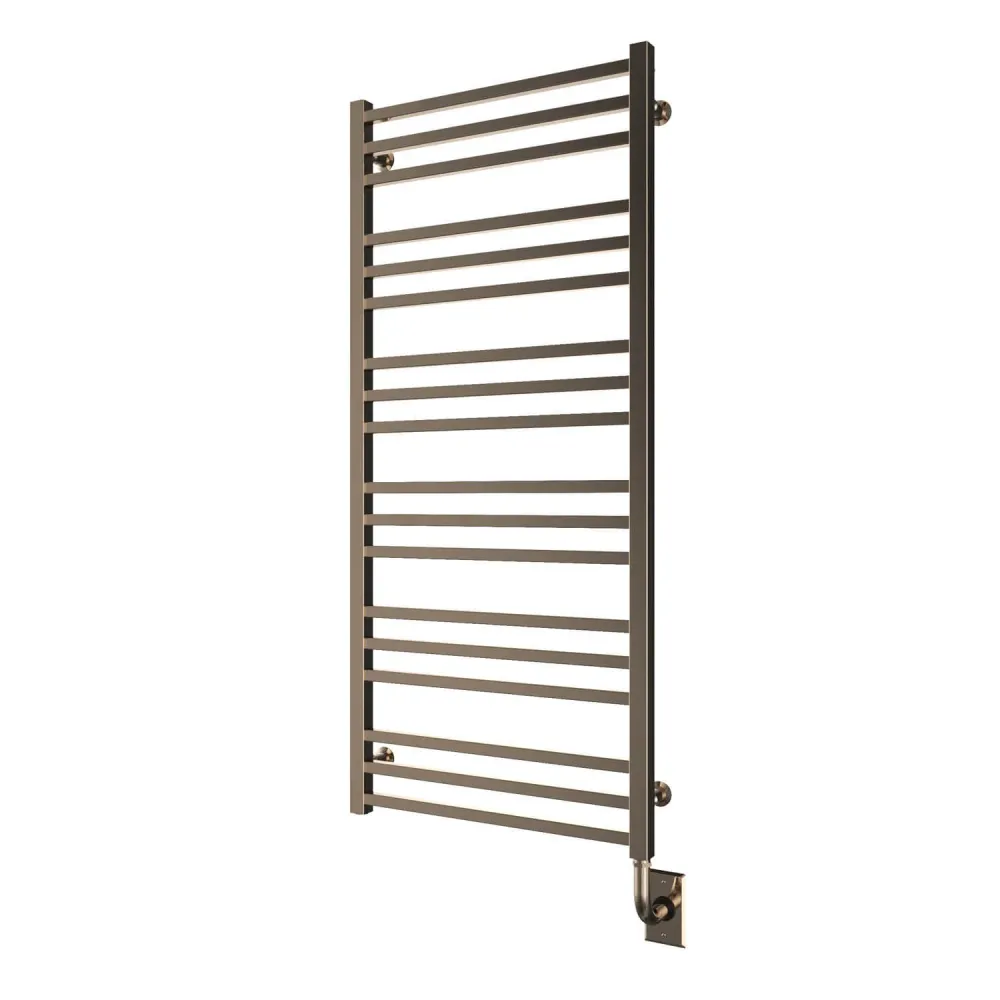 Chauffe-serviettes électrique câblé Avento 23,5" x 47,5" - Nickel poli