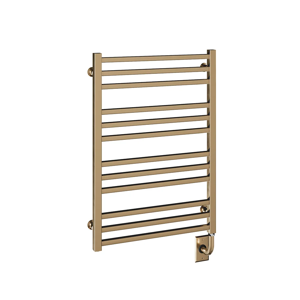 Chauffe-serviettes électrique câblé Avento 23,5" x 31" - Bronze brossé PVD