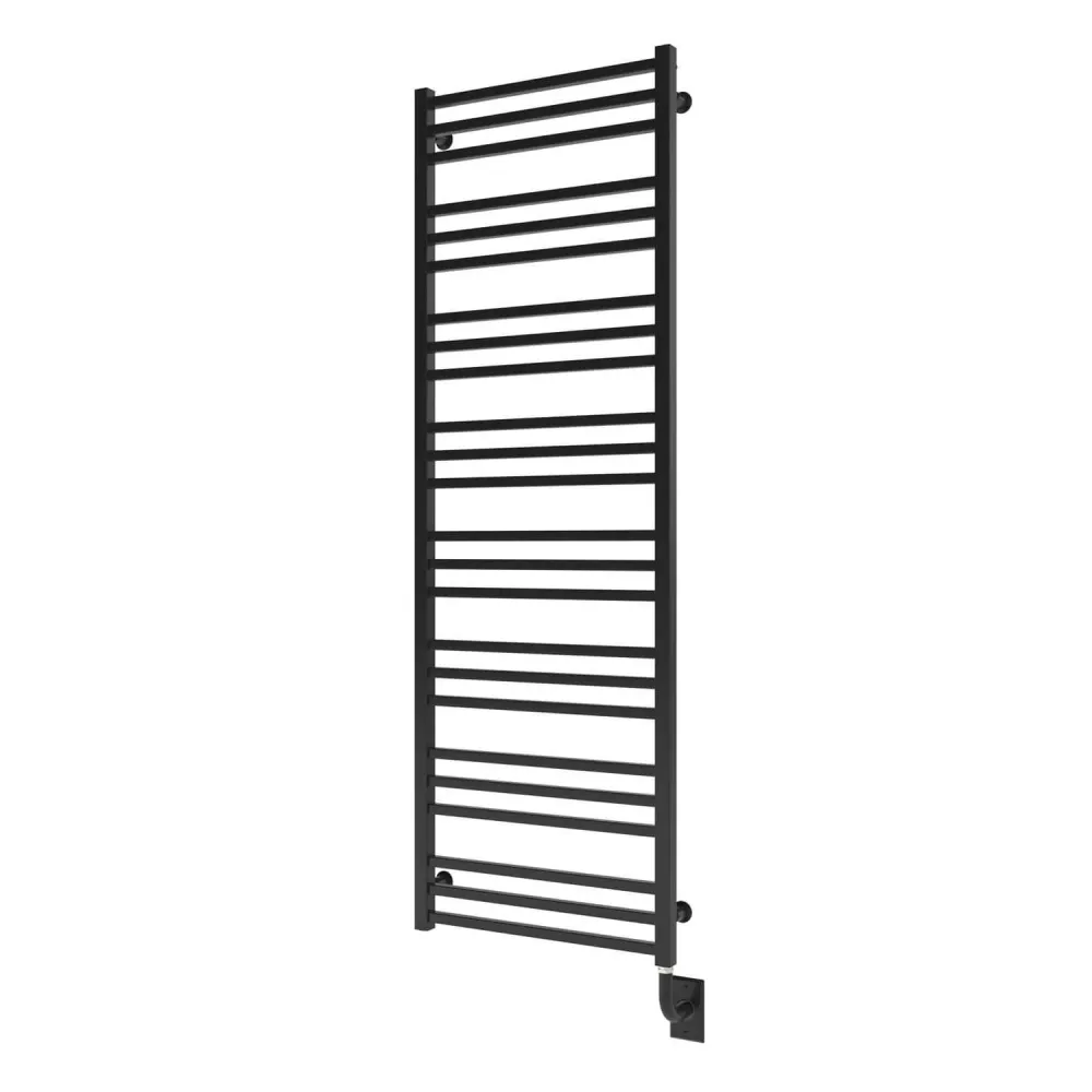 Chauffe-serviettes électrique câblé Avento 23,5" x 64" - Noir mat