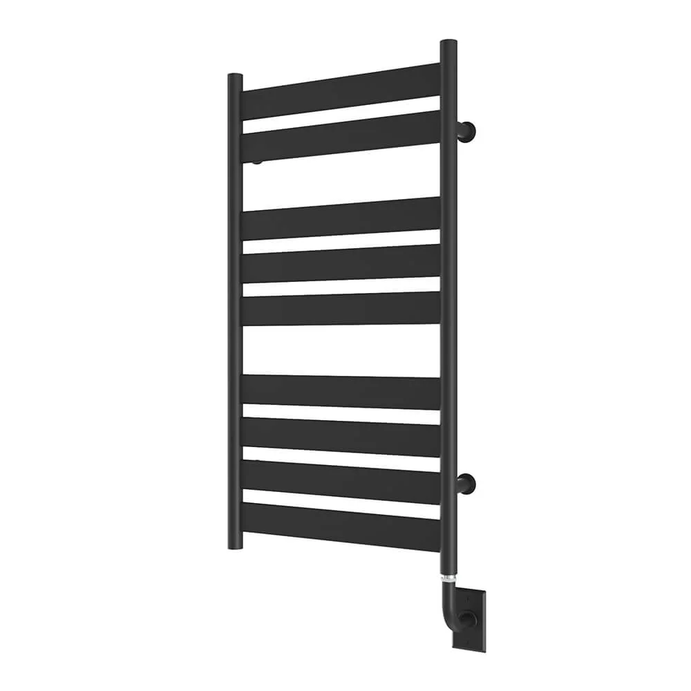 Chauffe-serviettes électrique câblé Romano 23,5" x 37" - Noir mat