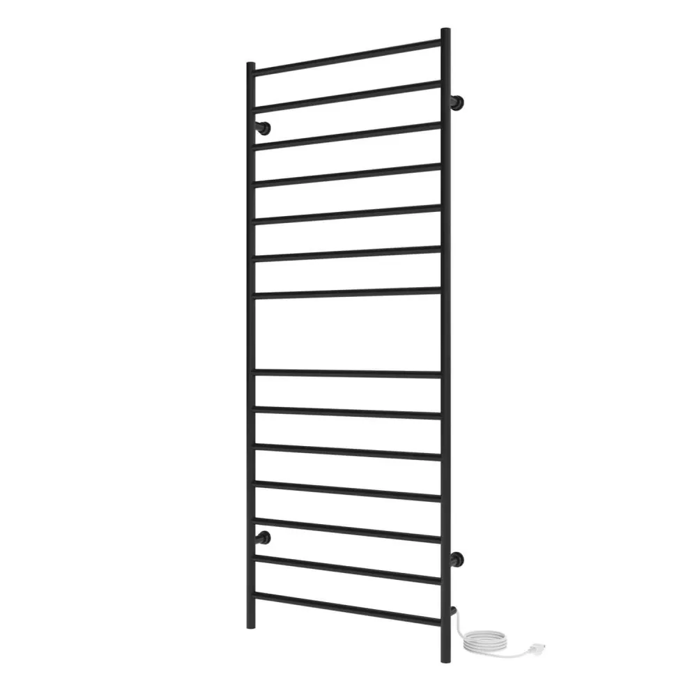 Chauffe-serviettes électrique linéaire Kontour 24" x 60" - Noir mat