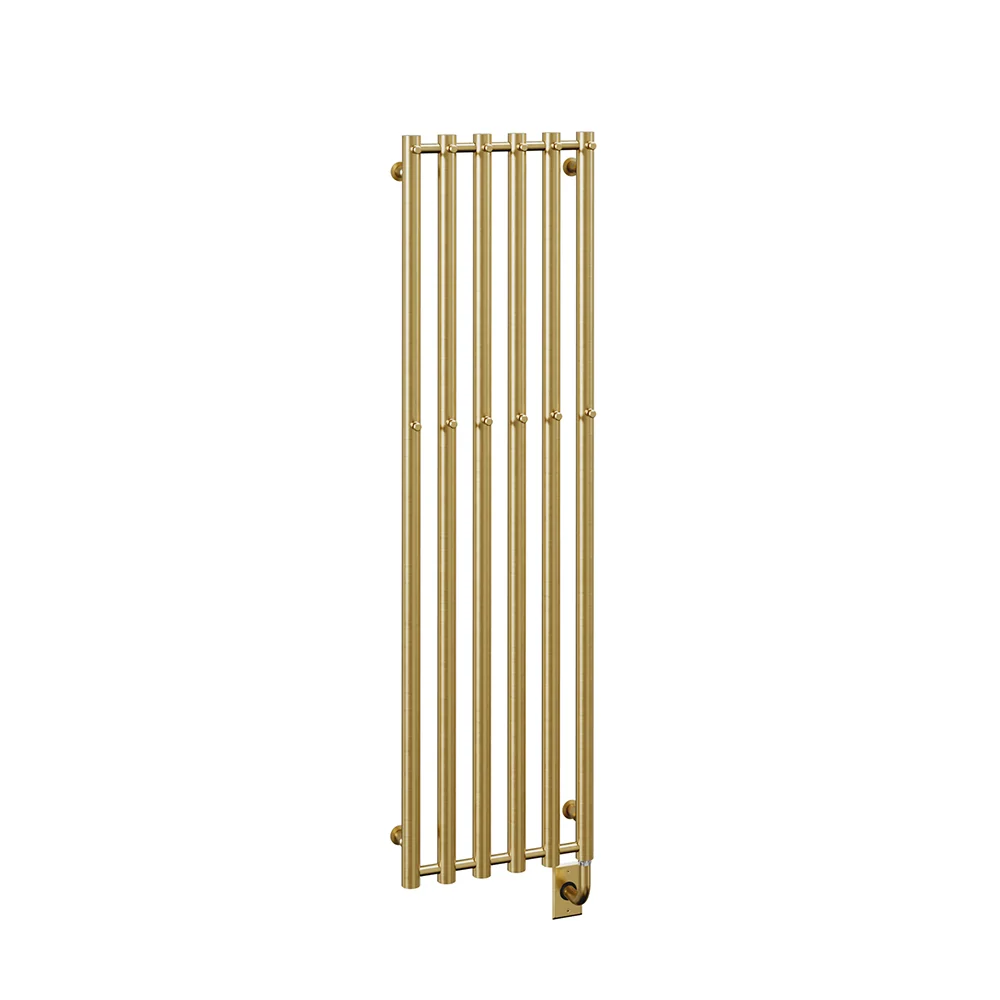 Chauffe-serviettes électrique Rosendal 41,9 x 150 cm (16,5 x 59 po) - PVD or brossé
