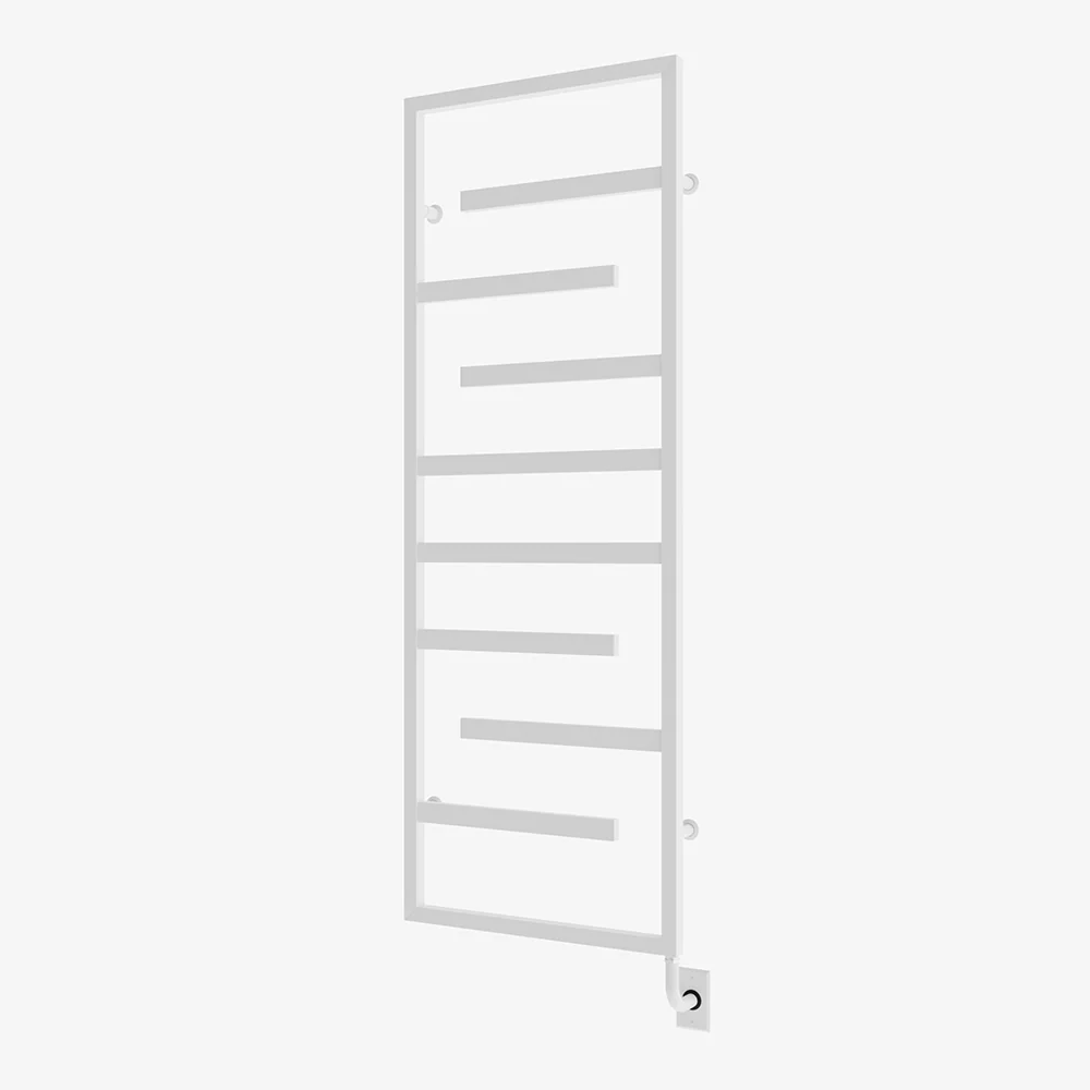 Chauffe-serviettes électrique Vasto 23,5" x 64" - Blanc mat