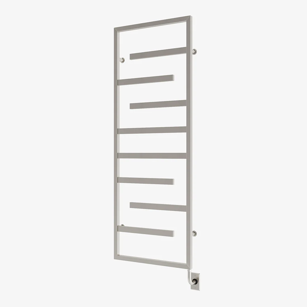 Chauffe-serviettes électrique Vasto 23,5" x 64" - Nickel brossé