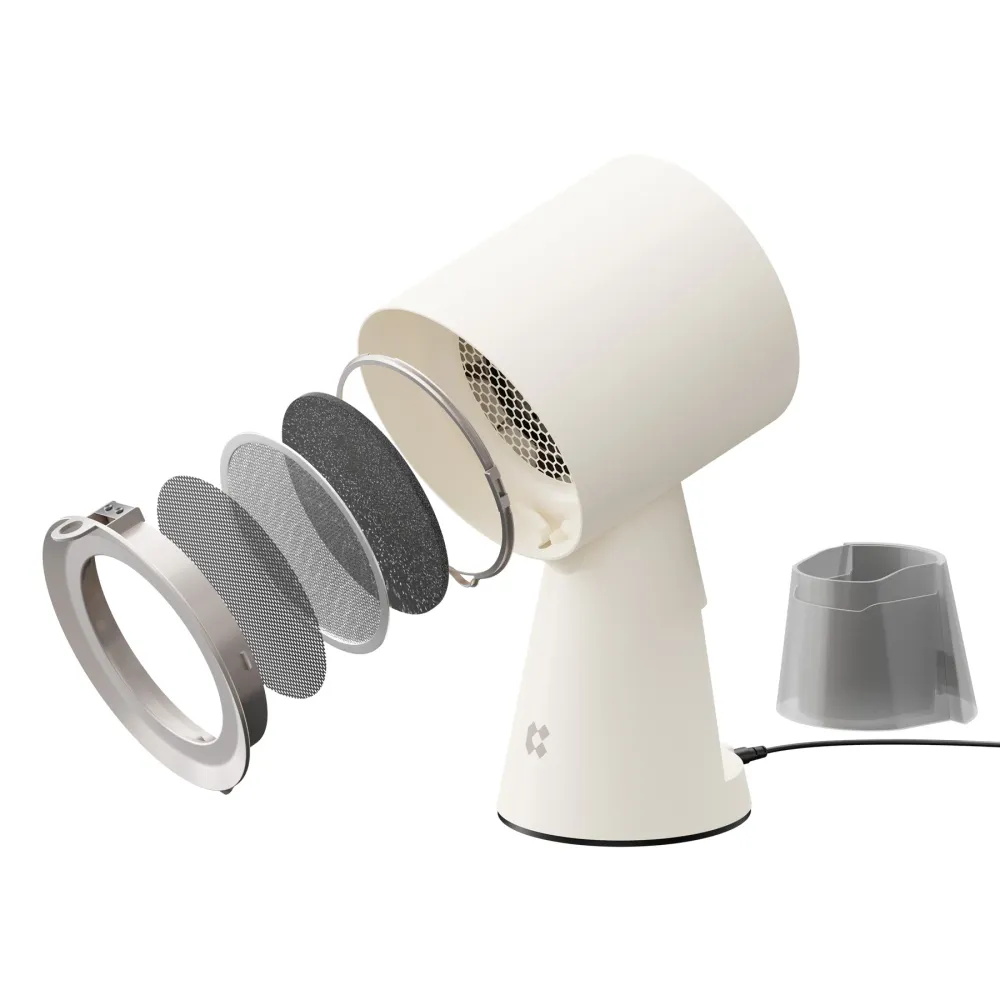 Ciarra HOOD TO GO Hotte de Cuisine Portable de Bureau Ivory Mist