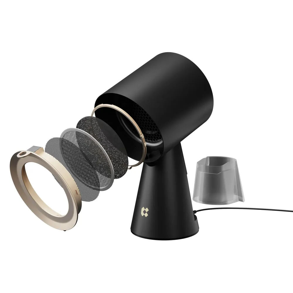 Ciarra HOOD TO GO Hotte de Cuisine Portable de Bureau Shadow Noir