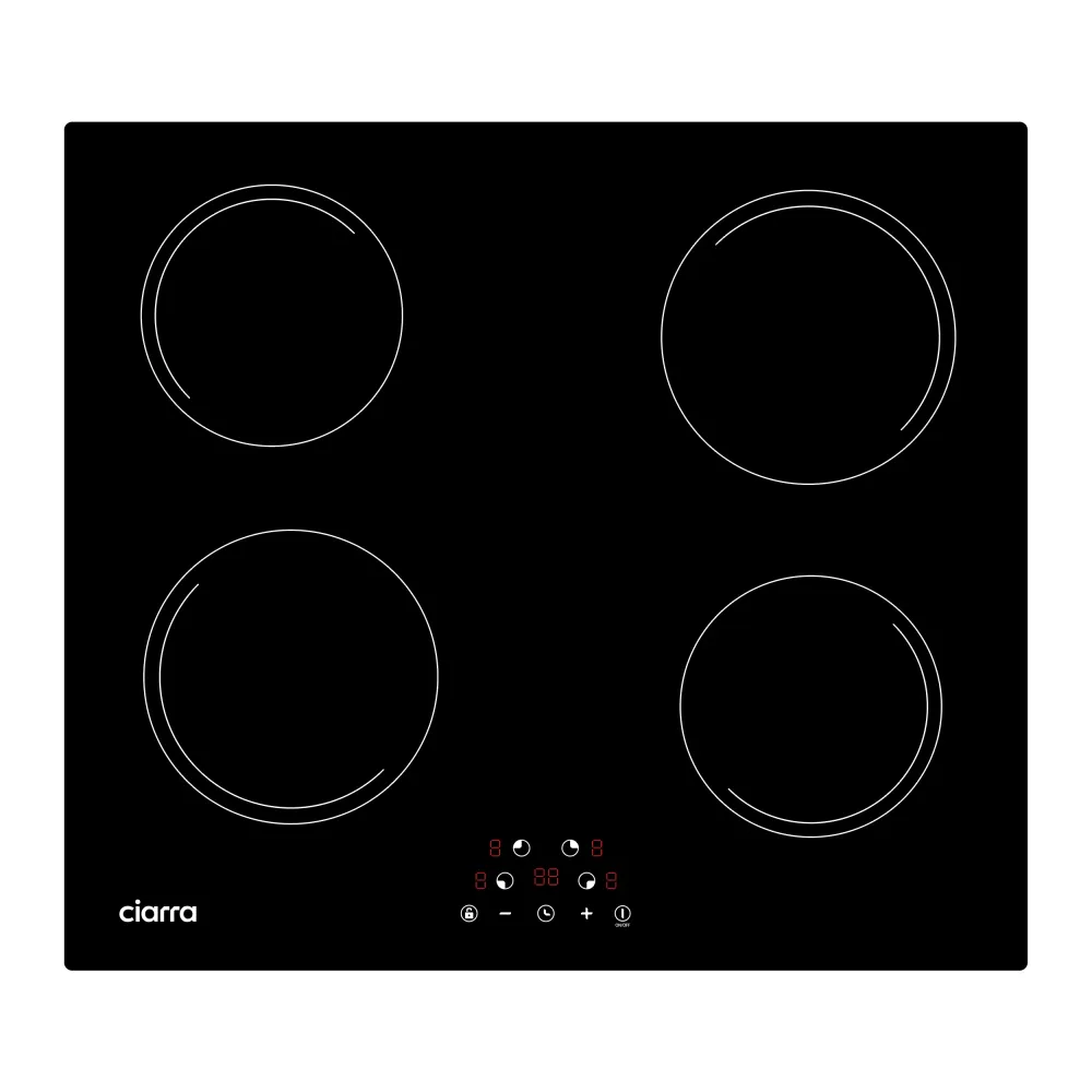 Ciarra Plaque à Induction Encastrable 4 Feux 9 Niveaux de Puissance CABBIH4-E