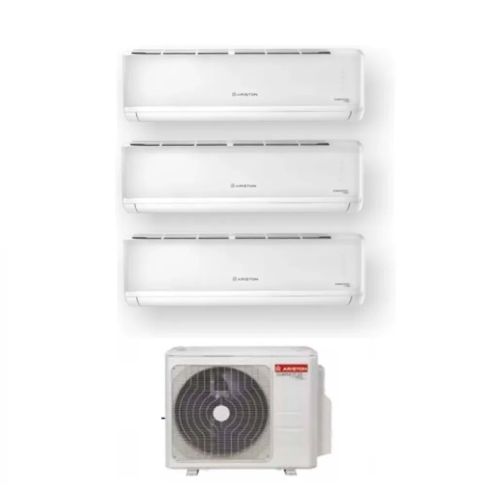 CLIMATISEUR ARISTON TRIAL SPLIT INVERTER ALYS PLUS série 9+12+12 avec 80 XD0C-O R-32 Wi-Fi EN OPTION 9000+12000+12000